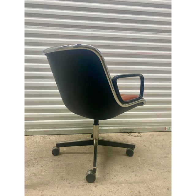 Chocolate Executive Chair by Charles Pollock for Knoll For Sale - Image 8 of 12