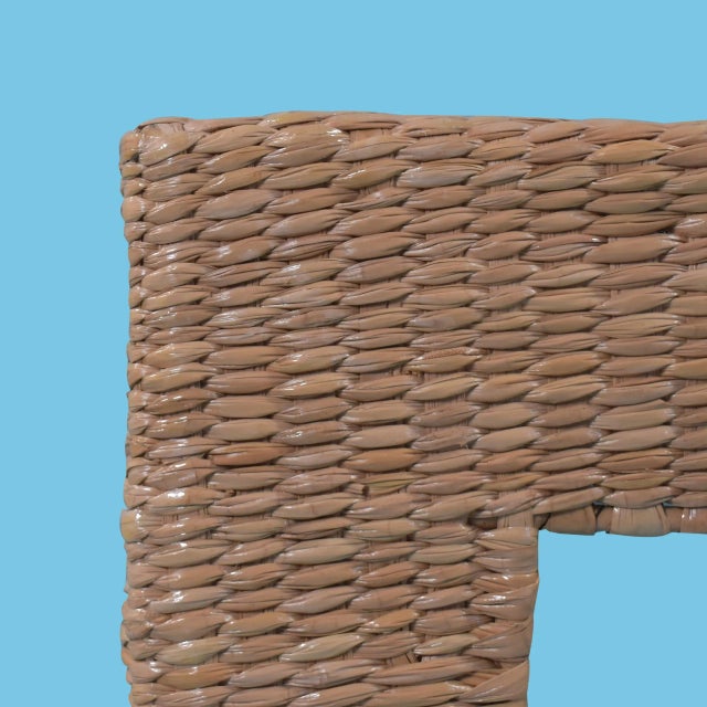 Boho Chic Large High Square Side Table by Mario Lopez Torres For Sale - Image 3 of 5