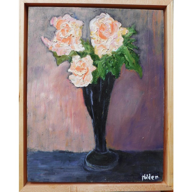 2020s "French Flowers in a Vase" Contemporary Oil Painting For Sale - Image 5 of 6