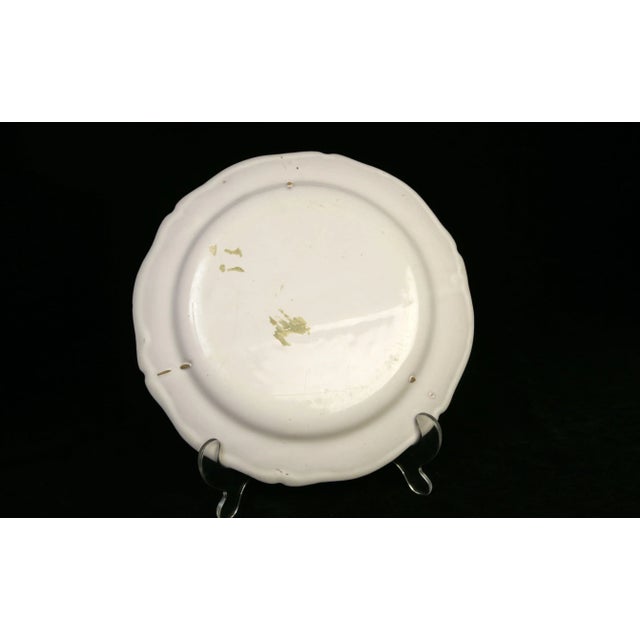 Saint-Clément Luneville Faience Plate, 1820 - France For Sale - Image 9 of 10