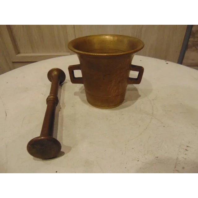 Pre-War Bronze Mortar, 1890s For Sale - Image 3 of 5