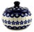 Vintage Polish Pottery Handmade Stoneware by Zaklady Boleslawiec Sugar Bowl For Sale - Image 4 of 4