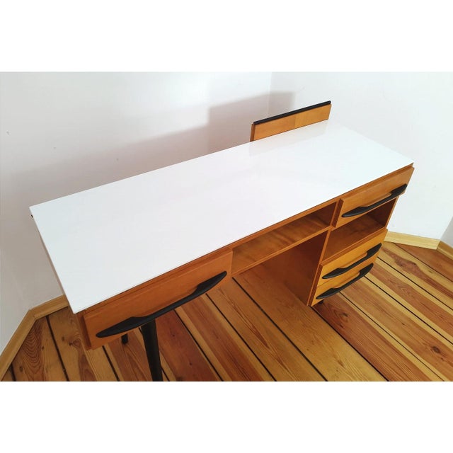 Czechoslovakian Desk by M. Pozar for Up Závody, 1960s, Set of 2 For Sale - Image 5 of 18