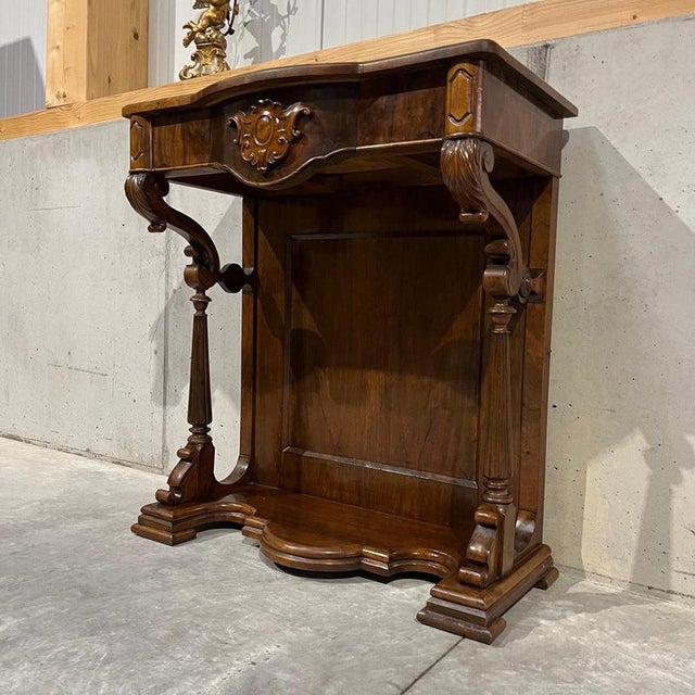 Antique Louis Philippe Console Table in Walnut For Sale - Image 4 of 16