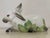 1980s Large Italian Ceramic Rabbit With Cabbage Planter Cachepot For Sale - Image 10 of 10