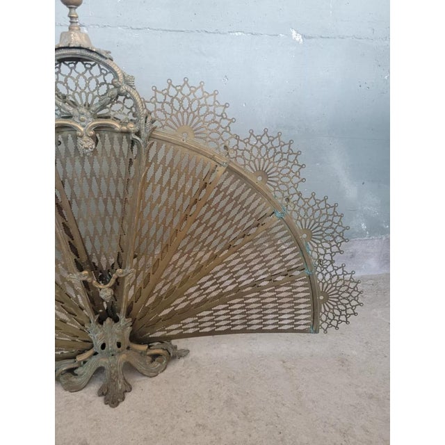 Fireplace Guard in Bronze For Sale - Image 3 of 11