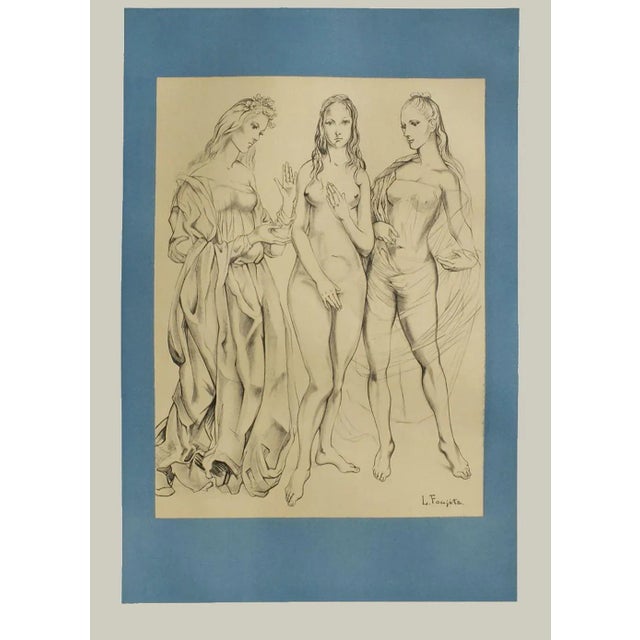 Tsuguharu Léonard FOUJITA MUSÉE GALLIÉRA (before the letter) 1960 original lithograph poster on matt poster paper signed...