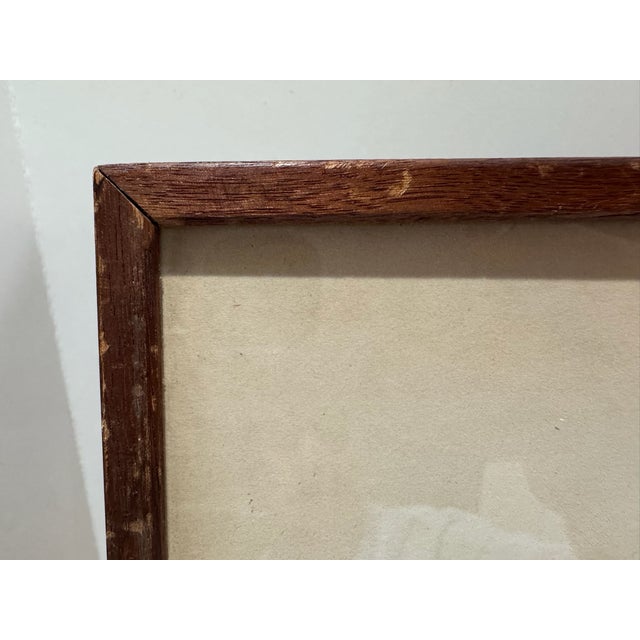 Robert Henry Nude Figural Study 1963 Ink Wash Drawing Framed For Sale - Image 4 of 7