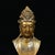 Vintage Gilt Bronze Guanyin Bust | Chinese Buddhist Altar Sculpture With Crowned Amitabha For Sale In Los Angeles - Image 6 of 10