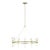 Peter Bristol for Visual Comfort Signature Overture XL Ring Chandelier in Natural Brass with Clear Glass For Sale