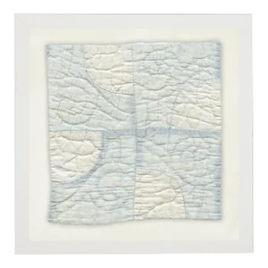 Quilt Square II Print in White Shadowbox - 31" x 31"