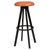 Wood Bar Chair in Black Wood and Leather by Hans Olsen for Frem Røjle, 1960s For Sale - Image 7 of 7