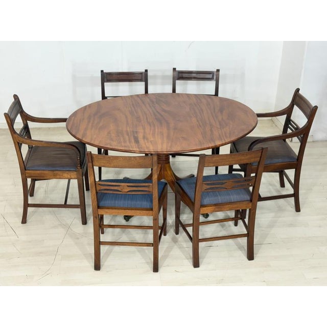 Mahogany Dining Table with Brass Legs For Sale - Image 10 of 12