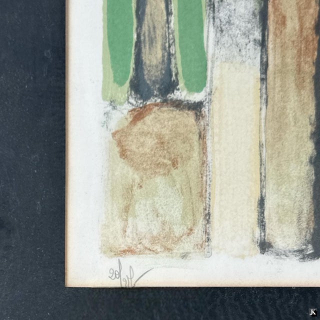 Figurative Jean-Pierre Cassigneul (French, B. 1935) Lithograph "Au Bord De Mer" Signed and Numbered For Sale - Image 3 of 5