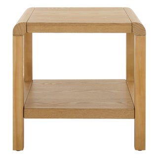 Omara 1 Shelf Side Table in Natural For Sale