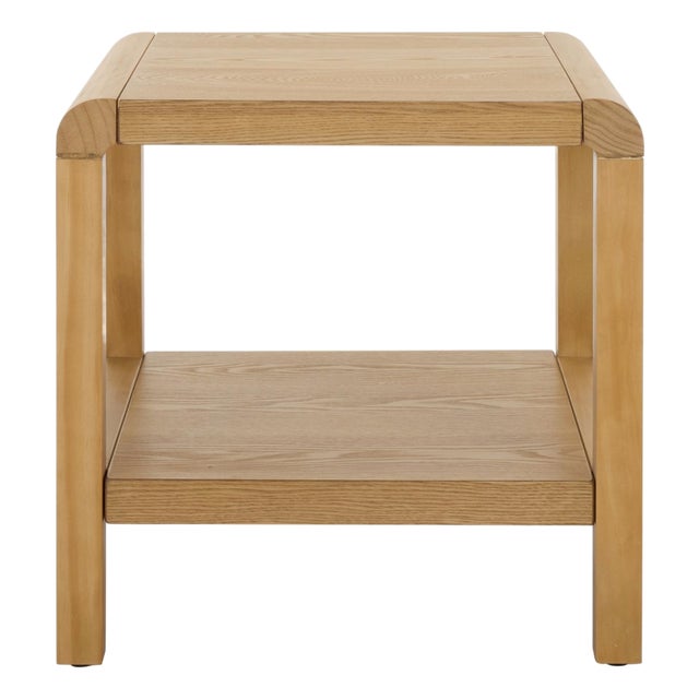 Omara 1 Shelf Side Table in Natural For Sale