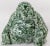 Chinese Carved Mottled Green & White Stone Laughing Buddha Figurine For Sale In New York - Image 6 of 8