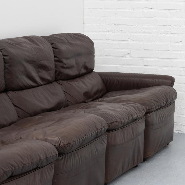 Leather Modular Sofa, 1970s, Set of 4 For Sale - Image 10 of 17