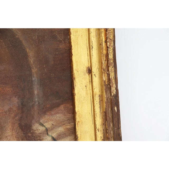 17th Century Baroque Mary Magdalene Painting, Oil on Wood, Portuguese For Sale - Image 10 of 12