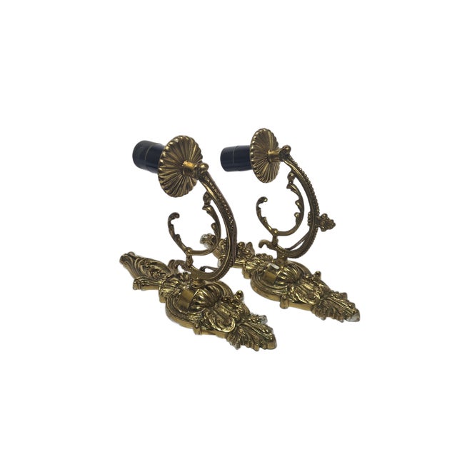 Rococco Style Sconces, Poland, 1970s, Set of 2 For Sale - Image 14 of 14