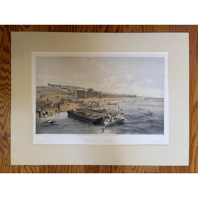 Traditional Pair of 1855 William Simpson Crimean War Lithographs – Yenikale & Kertch, Colnaghi For Sale - Image 3 of 10
