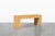 Vintage Postmodern Bamboo Parquet Waterfall Console Table For Sale In Los Angeles - Image 6 of 13