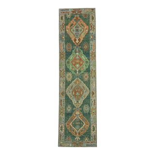 Turkish Oushak Rug 2'9" x 10' #19067 For Sale