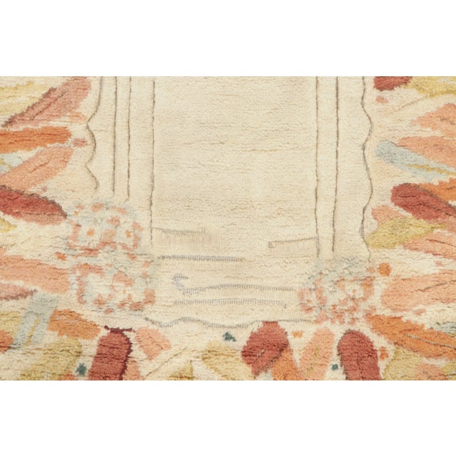 Contemporary Contemporary French Deco Wool Runner by Rug & Kilim, India For Sale - Image 3 of 8