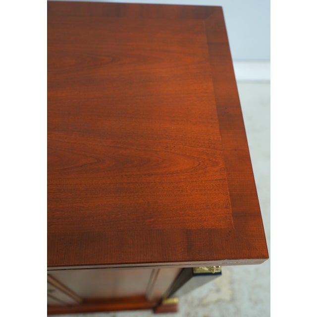 Baker French Empire Cherry Flip Top Bar Cabinet For Sale - Image 15 of 18
