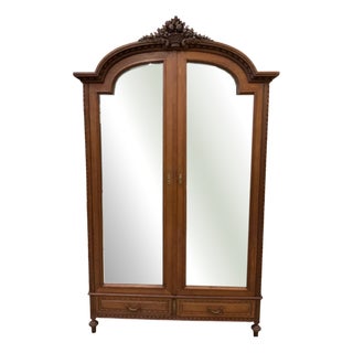 Antique Art Nouveau Wardrobe, 1910 For Sale