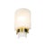 Mid-Century Modern Pair of Mid-Century Modernist Minimal Frosted Glass & Brass Sconces For Sale - Image 3 of 13