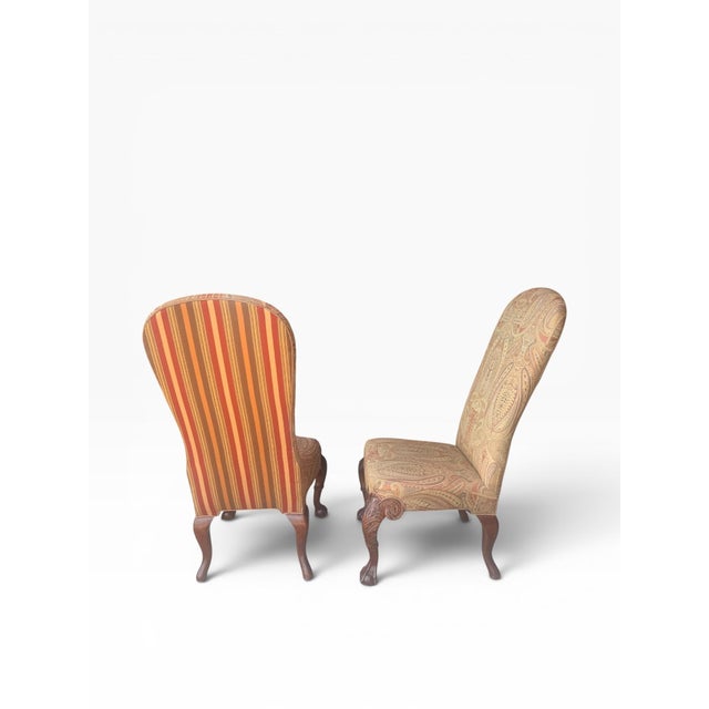 Early 21st Century Set of 4 Oscar De La Renta for Century Furniture Paisley Upholstered Dining Chairs For Sale - Image 5 of 17