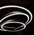 Contemporary Infinito Triple Ring Pendant Led in Satin Stainless Steel by Aggiolight For Sale - Image 3 of 6