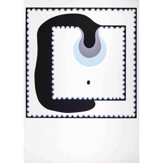 Plinio Mesciulam, Abstract Composition, Original Lithograph, 1973 For Sale