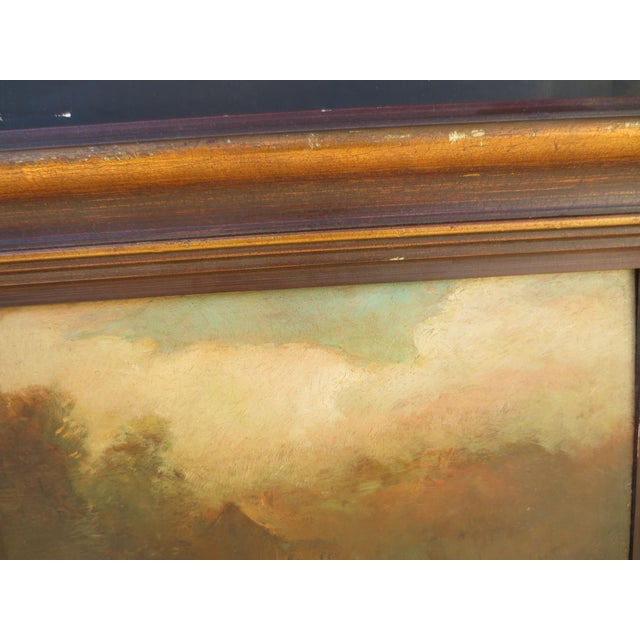Paint William Morris Hunt Painting " a Summer Place" Circa 1860 For Sale - Image 7 of 9