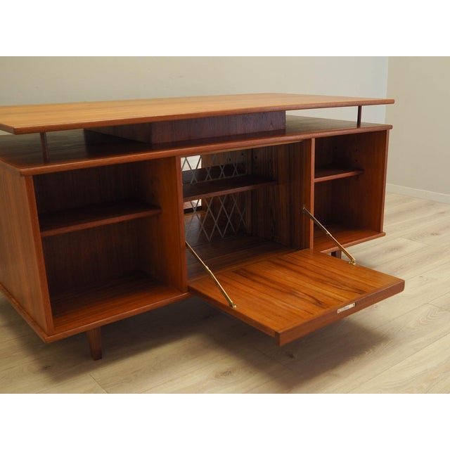Wood Vintage Danish Teak Desk, 1970s For Sale - Image 7 of 18