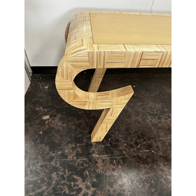 Hand-Painted Lacquered Console/Desk by Allesandro for Baker, Circa 1980 For Sale - Image 6 of 8