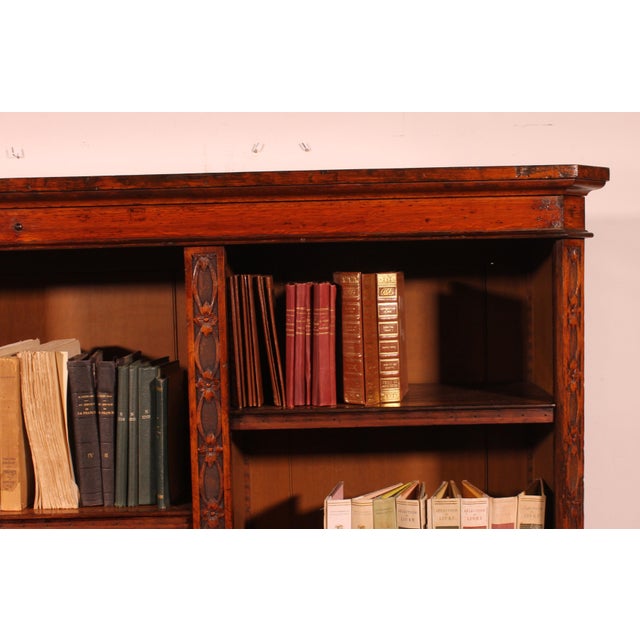 Large Open Bookcase in Oak, 1800s For Sale - Image 3 of 13