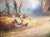 Textile 19th Century French Rural Farm Scene Oil Painting Signed A. Degerville For Sale - Image 7 of 9