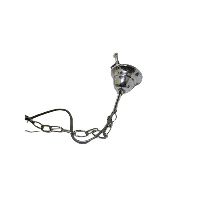 Vintage Postmodern Glass Chandelier, Poland, 1970s For Sale - Image 10 of 16