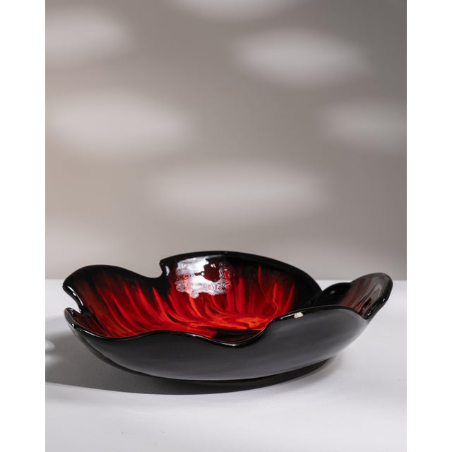 1970s France Black Ceramic Vase For Sale - Image 9 of 15