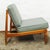 Swedish Pale Green Beech Low Lounge Chair attributed to Folke Ohlsson for Dux, 1960s For Sale - Image 3 of 7
