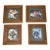 Vintage Mexican Diego Rivera Prints Custom Reclaimed Wood Framed - Set of 4 For Sale