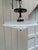 1930s Vintage Deco Sunflower Semi Flush Fixture For Sale - Image 5 of 6