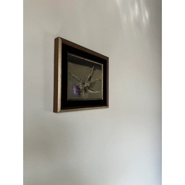 A beautiful Vintage framed floral still life impressionist abstract oil on canvas painting By M. VALADE. C,1976. Stunning...