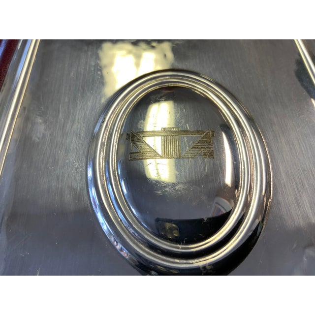 Metal Vintage Sterling and Leather Address Book For Sale - Image 7 of 9