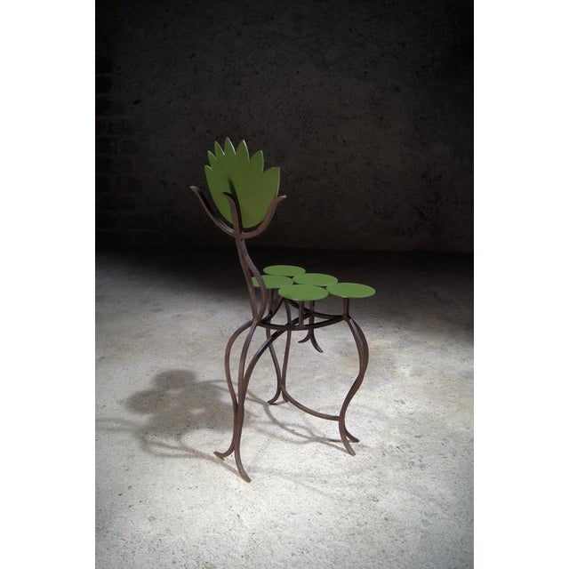 Contemporary Chair in Steel by Frederic Gaillard For Sale - Image 3 of 9