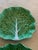 Ceramic Vintage Green and Turquoise Cabbage Leaf Serving Platter/Bowl Made in Portugal For Sale - Image 7 of 9