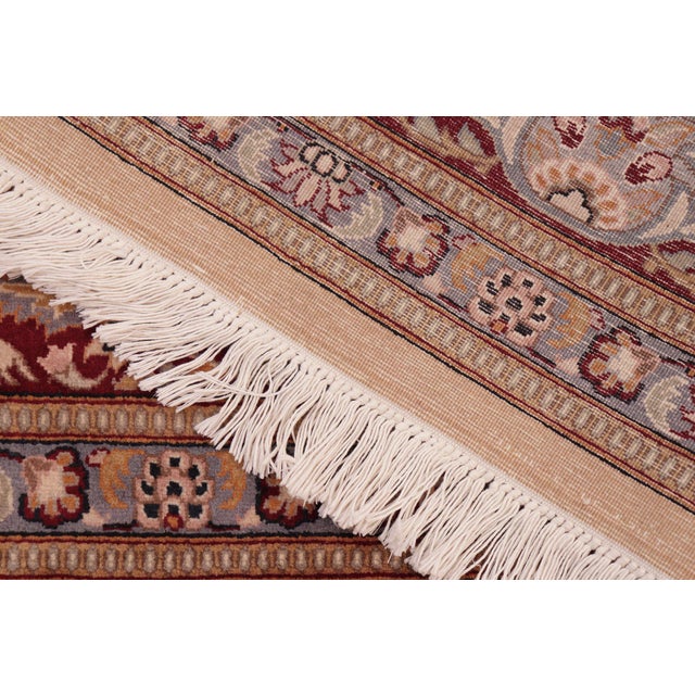 Textile Shabby Chic Pak-Persian Tan/Red Wool Rug - 8'4'' X 10'3'' For Sale - Image 7 of 9