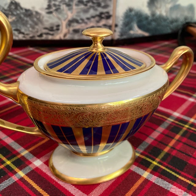 White 1970s Tea Serving Dishes- Set of 2 For Sale - Image 8 of 12